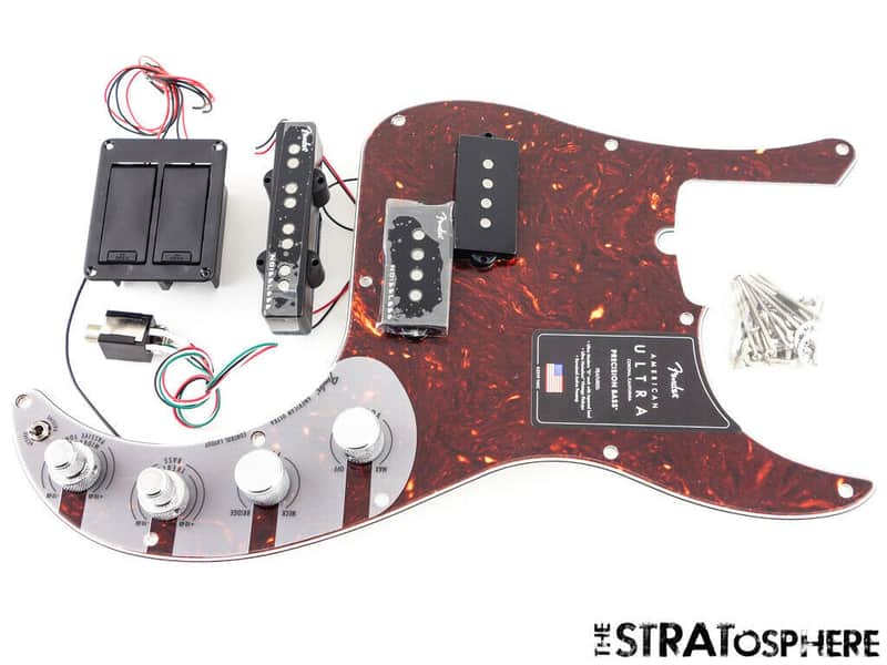 USA Fender Ultra P Bass LOADED PICKGUARD Precision Active Noiseless Tortoise image 1