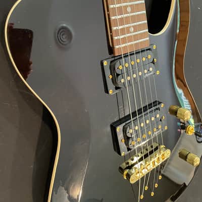 Harley Benton TE-40 TBK Dual HB's Translucent Black w/Gold Hardware image 7