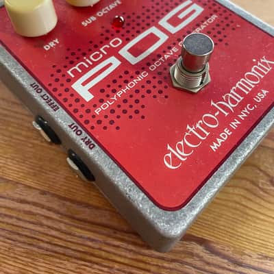 Electro-Harmonix Micro POG Polyphonic Octave Generator 2007 - Present - Red / Gray image 5