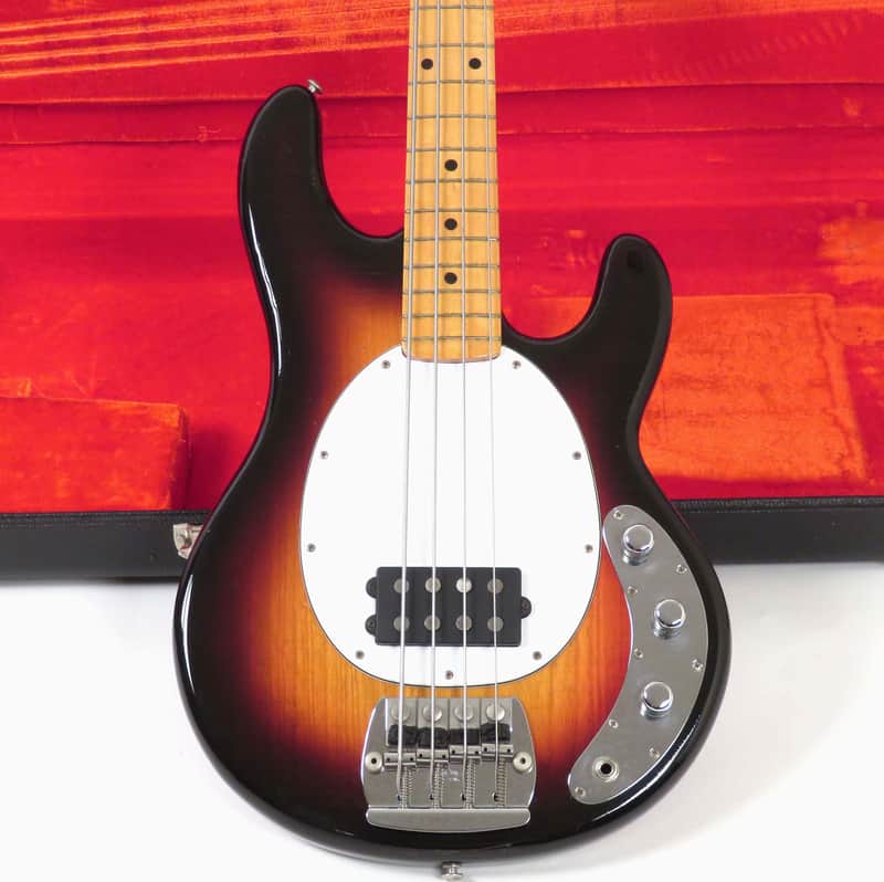 1976 Music Man Stingray Bass - Sunburst - First Year Model - White Pickguard & Epoxy Pre Amp image 1
