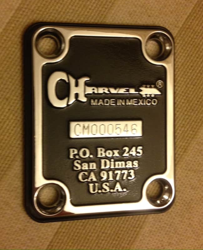 Charvel Neck Plate San Dimas Mexico Guitar Charvel Neck Plate image 1