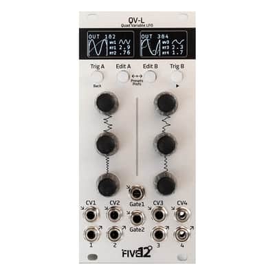 Five12 QV-L Eurorack Quad Variable LFO Module (Silver) image 2