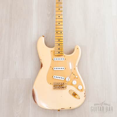 2023 Fender Custom Shop Limited Edition ‘55 Bone Tone Stratocaster Relic Aged Honey Blonde, Mary Kaye w/ Case, CoA image 2