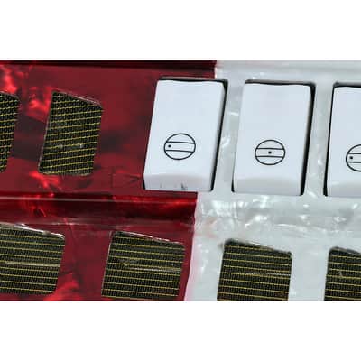 SofiaMari SMTT-3412, 2-Tone Accordion Regular Red,White,Green Fa/Mi image 3