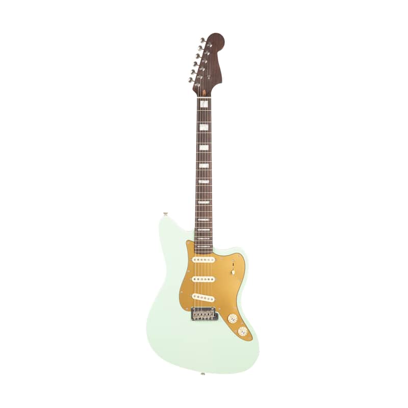 2022 Fender Parallel Universe II Strat Jazz Deluxe Ele Guitar, Transparent Faded Seafoam Green, PU20XXXX