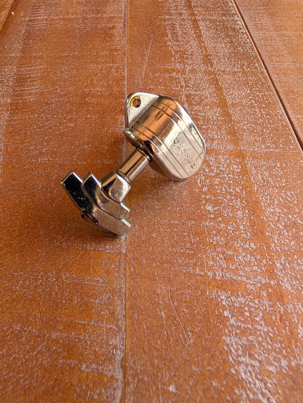 Grover Imperial Tuning Peg EBG Side Vintage 1940s Nickel Great Condition image 1