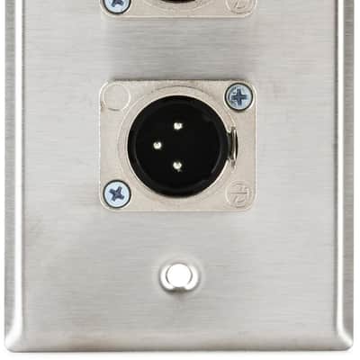 Pro Co WP1008 Single Gang (2) XLRM Wall Plate  Bundle with Pro Co WP1013 Single Gang (2) XLRF Latching Wall Plate image 2