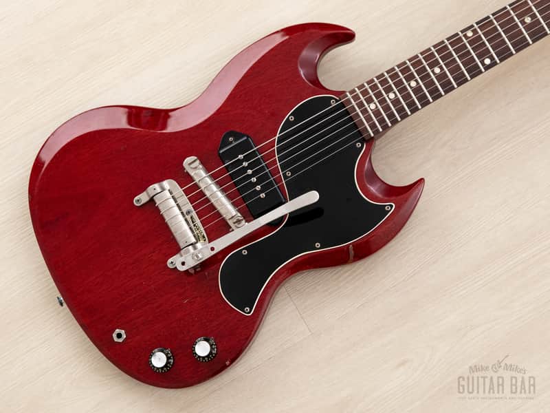 1961 Gibson Les Paul SG Junior Vintage Guitar Cherry w/ Maestro, Case