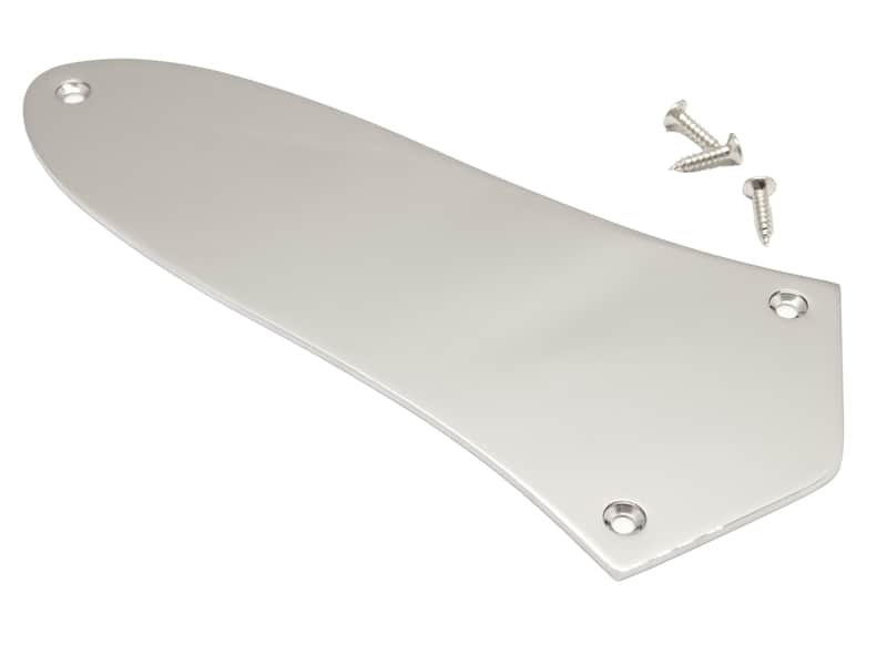 Guitar Madness Jazz Bass Control Plate USA size Blank Chrome Finish Chrome image 1