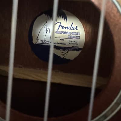 Fender Zuma Concert Ukulele 2018 - Present - Natural image 5
