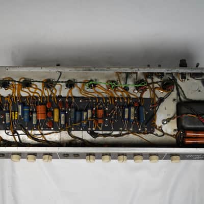 1961 Fender Bandmaster 6G7-A Piggyback Head and Cab - Blonde Tolex image 11