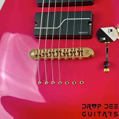 ESP LTD Stephen Carpenter SC-607B Baritone 7-String Electric Guitar w/ Case - Magenta Metallic image 7