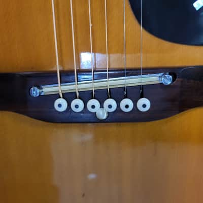 Epiphone Vintage 1972 Epiphone FT-147 Japan K&K Pickup Pro Setup Lightweight Case image 4