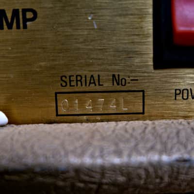 Vintage Marshall JMP 2203 MKII Master Lead 100-watt Amp Head w/ Matching 4x12 Speaker Cab - Fawn Tolex image 10