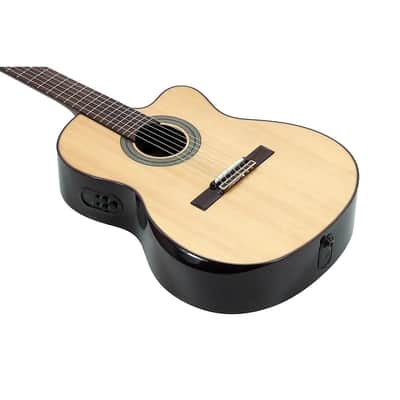 Alvarez AC70HCE Hybrid Nylon-String Classical Acoustic-Electric Guitar Natural image 3