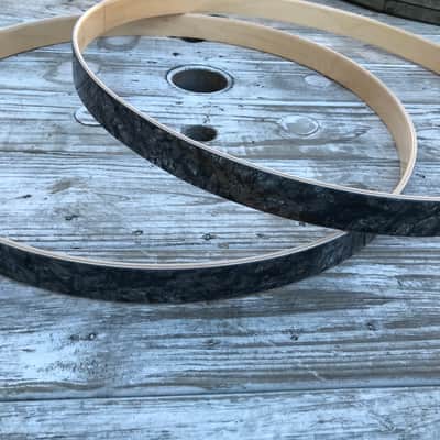 Westfall 22” Charcoal Marine Bass Drum Hoops image 1