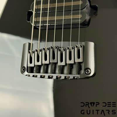 ESP LTD Jack Simmons JS-7 Baritone 7-String Electric Guitar w/ Case - Black image 7