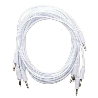 Erica Synths Braided & Soft Eurorack Patch Cables 90 cm (5 pcs) (White)  [Three Wave Music] image 2