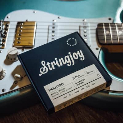 Stringjoy Signature Balanced Balanced Medium Gauge Electric Guitar Strings 11-50 image 2