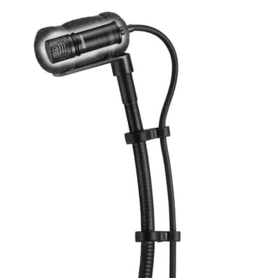 Mint Liquid Audio Audio Technica ATM350PL Cardioid Instrument Microphone for Piano Bundle with Pig Hog PHM10 8mm XLR Mic Cable Polishing Cloth image 6