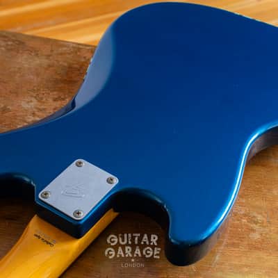 2002 Fender Japan Mustang MG69 Competition Blue "Teen Spirit" offset guitar - cool CIJ! image 15