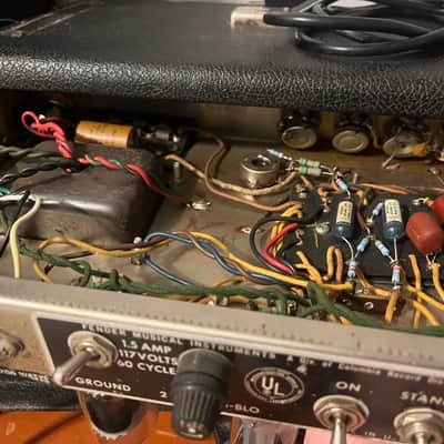 Fender Bassman 1966 2-Channel 50-Watt Guitar Amp Head 1964 - 1967 - Black Panel image 9