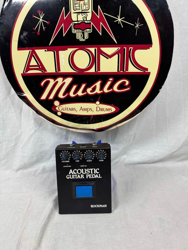 Rockman SR&D Tom Scholz Acoustic Guitar Pedal (blue button) - missing 1 battery cover image 1