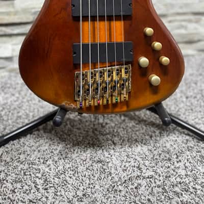 Schecter Stiletto Studio-6 Active 6-String Bass – Honey Satin – Upgraded with Kahler Professional Bridge image 2