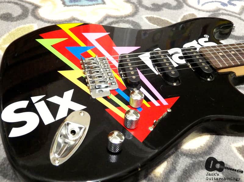 Six Flags Stratocaster Electric Guitar (2000s, Six Flags Logo Finish) image 1