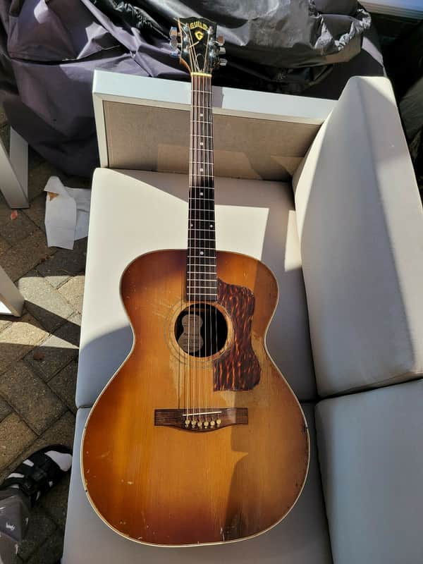 RARE 1957 Guild F-30 Sunburst - Hoboken Built New York Era Vintage Acoustic Guitar image 1