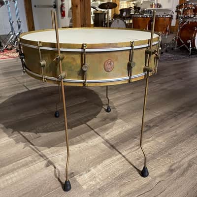 Used A&F Gong Snare Drum 28x6 w/Legs Bild 6