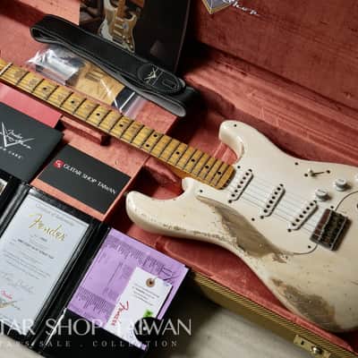 Fender Custom Shop John Cruz 1955 Hardtail Stratocaster Heavy Relic-White Blonde image 1