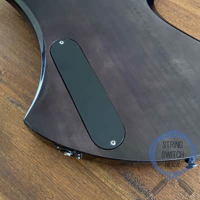 BC Rich Mockingbird Bass, Japan Edition, Black Flame Burst, 2000s image 6