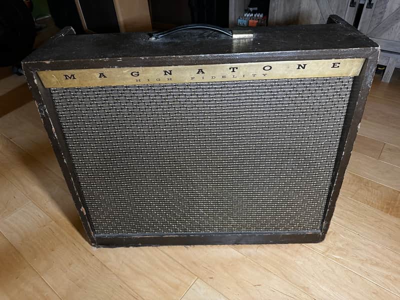 Magnatone Estey Custom 460 2-Channel 35-Watt 2x12" Guitar Combo with 5" / 7" Midrange Drivers 1960s - Brown image 1