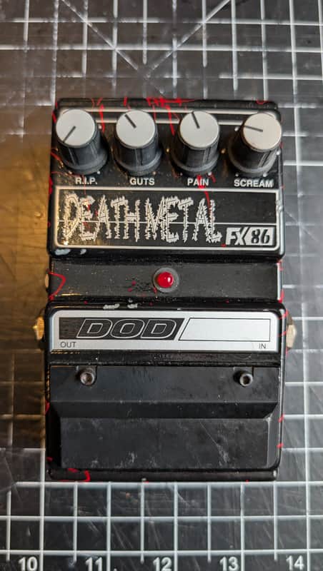 DOD Death Metal Distortion FX86 - Black & Red image 1