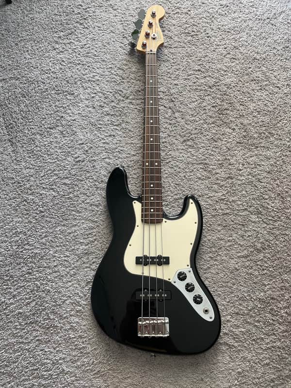 Fender Standard Jazz Bass 2003 MIM Black Rosewood Fretboard 4-String Bass Guitar image 1