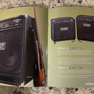 Fender Rumble Bass Amp Brochure 2010 image 3