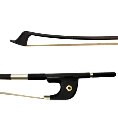 ZS Strings Eclipse German Bass Bow 2025 - Pure Carbon image 1