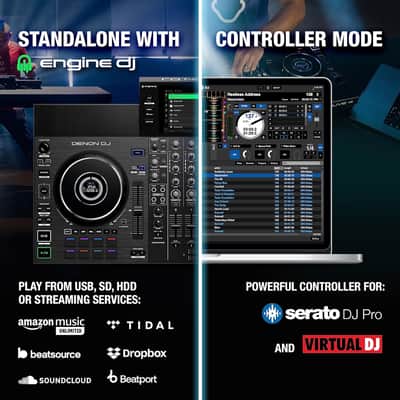 Denon DJ SC LIVE 4 4-Deck Standalone DJ Controller w/ Wi-Fi & Built-In Speakers image 8