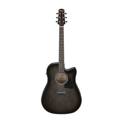 Ibanez Advanced Acoustic AAD77CE Solid Sitka / Flamed Maple Ac/El Cutaway Trans Black Sunburst Gloss image 1