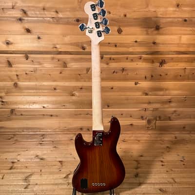 Fender Custom Shop Custom Classic V Electric Jazz Bass Guitar - Cherry Sunburst image 5
