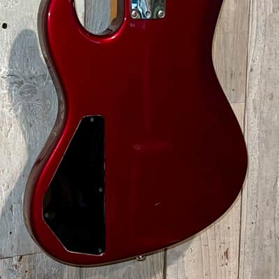 Rare 1990 Fender Jazz Bass Plus, 4 String Bass Maple Fretboard Nitro Frost Red , Includes Pro Setup & New Gig Bag Ships Fast ! image 12
