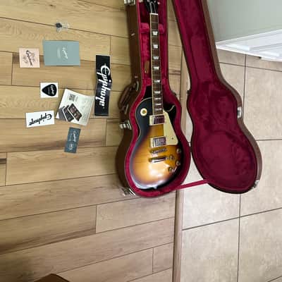 Epiphone "Inspired by Gibson Custom" '59 Les Paul Standard 2024 - 2025 Tobacco Burst with Gibson Custombuckers image 8