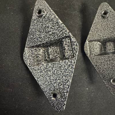Gretsch Broadkaster Floor Tom Leg Brackets (3) - Vintage Diamond 90’s - 00’s - Gunmetal image 6