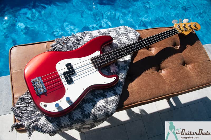 1991 Fender PB-62 '62 Precision Bass Reissue - Candy Apple Red