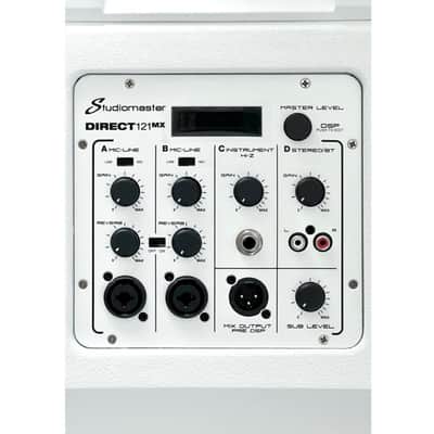 Studiomaster Direct 121 MX Line Array Pa System With Covers - WHITE image 4