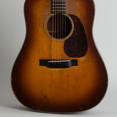 C. F. Martin  D-18 Shade Top Flat Top Acoustic Guitar (1941), ser. #78979, black hard shell case. image 3