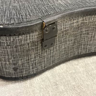 Vintage 1960’s Silver Black Faux Tweed Offset Guitar Case Harmony Silvertone Kay Supro Airline image 14