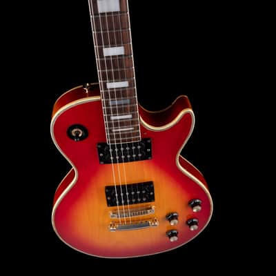 Used 1982 Aria Custom LP-Style (Bolt-On) Cherry Sunburst Electric Guitar With OHSC image 3