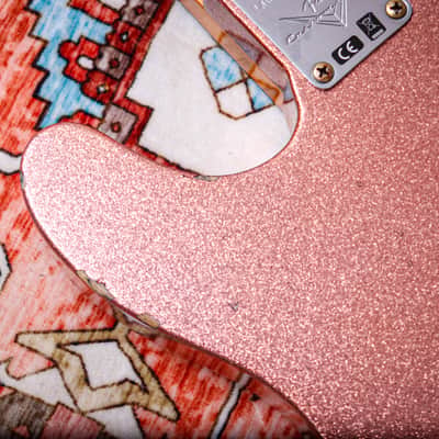 FENDER USA Custom Shop Ltd '61 Reissue Telecaster Relic "Champagne Sparkle + Rosewood" (2022) image 22